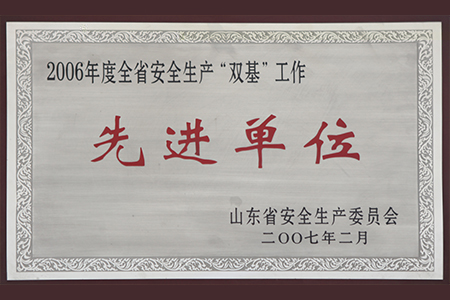 2006年度全省安全生産“雙基”工作先進單位